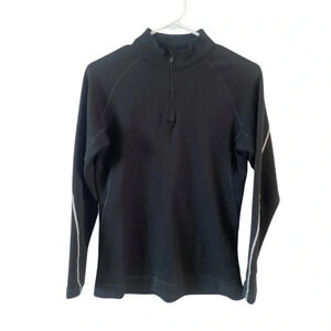 Salomon Mid-Layer Quarter Zip Top XL Black